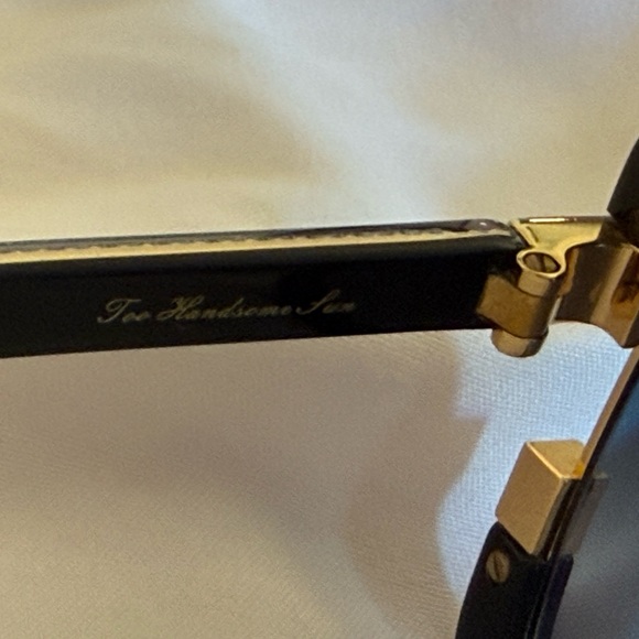 Anna-Karin Karisson The Handsome Sun Elegant Black Square Sunglasses - Picture 5 of 5